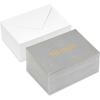 Hallmark Bulk Thank You Cards, 100 Blank Notes with Envelopes for Weddings, Graduation, Small Business (Gold and Gray)