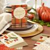 Hallmark Bulk Thanksgiving Cards Assortment (72 Cards with Envelopes) Stripes, Leaves, Plaid(Classic Thanksgiving Stripes Leaves and Plaid)