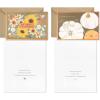Hallmark Bulk Thanksgiving Cards Assortment (72 Cards with Envelopes) Stripes, Leaves, Plaid(Thankful  Fall Designs)