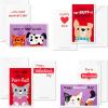 Hallmark Cats and Dogs Valentines Day Cards and Mailbox for Kids School Classroom Exchange (1 Box, 32 Valentine Cards, 1 Teacher Card)(Cats and Dogs  Pop Up Box)