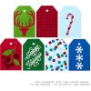 Hallmark Christmas Assorted Gift Bag Bundle with Mix-n-Match Gift Tags, Traditional (Pack of 7 : 3 Large 13″, 4 Medium Gift Bags 9″; 7 Gift Tags)(Candy Canes  Dots  Plaid  Christmas Ornaments)