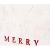 Hallmark Christmas Card (Thinking of You Snowflakes)(Red Script Merry Christmas)