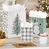 Hallmark Christmas Gift Bag Assortment (8 Bags: 3 Small 6″, 3 Medium 9″, 2 Large 13″) White and Sage Green with Rustic Snowman, Plaid, Evergreen Tree for Christmas, Winter Weddings, Birthdays(Sage Green Assortment)