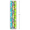 Hallmark Christmas Peanuts Wrapping Paper with Cut Lines on Reverse (Pack of 3, 105 sq. ft. ttl) Snoopy, Charlie Brown, Woodstock (5JXW1036)(All Occasion Wrapping Paper)