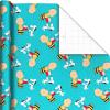 Hallmark Christmas Peanuts Wrapping Paper with Cut Lines on Reverse (Pack of 3, 105 sq. ft. ttl) Snoopy, Charlie Brown, Woodstock (5JXW1036)(All Occasion Wrapping Paper)