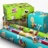 Hallmark Christmas Peanuts Wrapping Paper with Cut Lines on Reverse (Pack of 3, 105 sq. ft. ttl) Snoopy, Charlie Brown, Woodstock (5JXW1036)(All Occasion Wrapping Paper)