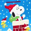 Hallmark Christmas Peanuts Wrapping Paper with Cut Lines on Reverse (Pack of 3, 105 sq. ft. ttl) Snoopy, Charlie Brown, Woodstock (5JXW1036)(Christmas Gift Bags)