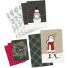 Hallmark Christmas Shirt Boxes for Presents (10 Clothes Boxes with Lids: 3 Small 11″, 5 Medium 14″, 2 Large 16″) Red, Green and Black Plaid, Snowmen, Santa, Winter Greenery