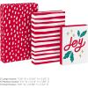 Hallmark Christmas Shirt Boxes for Presents (10 Clothes Boxes with Lids: 3 Small 11″, 5 Medium 14″, 2 Large 16″) Red and White Stripes, Green Tree with Rainbows, Joy, Very Merry