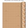 Hallmark Christmas Wrapping Paper Rolls – Minimalist Brown Kraft Trees, Antlers, Snowflakes Gift Wrap Paper (3 Rolls: 90 sq. ft. ttl.) for Holiday Parties, Hanukkah, Winter Weddings(Trees  Antlers  Snowflakes)