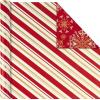 Hallmark Christmas Wrapping Paper Rolls – Traditional Holiday Gift Wrap Paper (Set of 3 Reversible Rolls: 120 sq. ft. ttl.) Red and Gold Snowflakes, Stripes, Plaid, Santa’s Sleigh(Christmas Wrapping Paper)