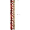 Hallmark Christmas Wrapping Paper Rolls – Traditional Holiday Gift Wrap Paper (Set of 3 Reversible Rolls: 120 sq. ft. ttl.) Red and Gold Snowflakes, Stripes, Plaid, Santa’s Sleigh(Christmas Wrapping Paper)
