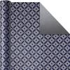 Hallmark Christmas Wrapping Paper Rolls, Metallic Foil Holiday Gift Wrap (Pack of 3: 60 sq. ft. ttl) Elegant Navy Blue and Gold for Christmas, Hanukkah, Weddings, Graduations(Navy  Blush  Mint)