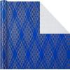 Hallmark Colorful Wrapping Paper Bundle with Cutlines on Reverse (6 Rolls: 110 Square Feet Total) Llamas, Zebras, Cupcakes, Holographic Stripes, Polka Dots for Birthdays, Kids Parties, Back to School(Metallic Blue and Gold)