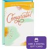 Hallmark Congratulations Gift Card Greeting (Great Reason to Celebrate) Add a Digital Gift Card for Graduations, Promotions(Congratulations)