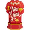 Hallmark Disney Chinese New Year Cards 2026 (8 Lunar New Year Lucky Money Envelopes for Kids) Mickey Mouse Lai See, Year of the Horse(Lantern 3D Card)