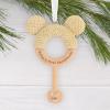 Hallmark Disney Mickey Mouse Baby’s First Christmas Rattle Christmas Ornament, Gifts for Disney Fans