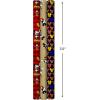 Hallmark Disney Mickey Mouse Wrapping Paper with Cut Lines on Reverse (3-Pack: 60 sq. ft. ttl) for Birthdays, Christmas, Hanukkah, Baby Showers and More(Red  Brown  Black)