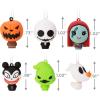 Hallmark Disney Tim Burton’s The Nightmare Before Christmas Jack Skellington Heads Mini Christmas Ornaments, Shatterproof, Set of 6(Mini Set of 6)