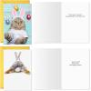 Hallmark Easter Cards Assortment, 5 Cards with Envelopes (Dog, Cat, Llama, Lambs, Bunny)(Yellow)