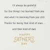 Hallmark Father’s Day Card (The Difference You Make Is Appreciated)(I’ll Always be Grateful)