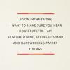 Hallmark Fathers Day Card for Husband (Appreciate Everything You Do)