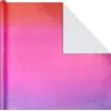 Hallmark Foil Wrapping Paper Rolls – Ombre Blue & Green, Silver & Gold, Red & Purple Gift Wrap Paper (Set of 3 Rolls: 60 sq. ft. ttl.) for Birthday, Christmas, Wedding, Graduation, All Occasion(Orange  Pink  Blue)