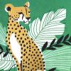Hallmark Framable Postcards, Colorful Prints (6 Flat Panel Blank Cards) Flamingo, Cheetah, Monstera Leaves