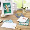 Hallmark Framable Postcards, Colorful Prints (6 Flat Panel Blank Cards) Flamingo, Cheetah, Monstera Leaves