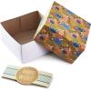 Hallmark Gift Boxes 3-Pack Assorted Sizes (Flowers and Stripes) for Birthdays, Bridal Showers, Mother’s Day, Best Friends, Gifts for Her, Wrapped Treats and Cookies(Blue  yellow)