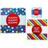 Hallmark Gift Boxes 3-Pack Assorted Sizes (Flowers and Stripes) for Birthdays, Bridal Showers, Mother’s Day, Best Friends, Gifts for Her, Wrapped Treats and Cookies(Blue  Light Blue)