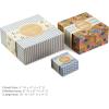 Hallmark Gift Boxes 3-Pack Assorted Sizes (Flowers and Stripes) for Birthdays, Bridal Showers, Mother’s Day, Best Friends, Gifts for Her, Wrapped Treats and Cookies(Blue  yellow)