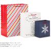 Hallmark Good Mail Holiday Gift Bag Assortment (8 Bags; 3 Small 6″, 3 Medium 9″, 2 Large 13″) Snowflake, Rainbow Stripes, Holiday Checklist for Christmas, Festivus, Hanukkah, Kwanzaa, Winter Solstice