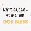 Hallmark Graduation Cards, Best Wishes (4 Cards with Envelopes)(Smiles & Prayers  4 Religious Cards with Envelopes)