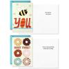 Hallmark Graduation Cards for Kids Bulk Assortment (36 Cards with Envelopes) Pizza, Nachos, Turtle, Cow, Donut for Preschool, Kindergarten, Elementary and More(Orange  Aqua and Ivory)