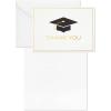Hallmark Graduation Thank You Cards Bulk, Graduation Cap (40 Thank You Notes and Envelopes)(White)