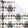Hallmark Harry Potter Wrapping Paper with Cut Lines on Reverse (3-Pack: 60 sq. ft. ttl; Marauder’s Map, Hogwarts Crest) for Birthdays, Graduations, Christmas, Valentine’s Day, Kids, Fans(Wrapping Paper)