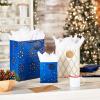 Hallmark Holiday Gift Bags Assorted Sizes (8 Bags: 3 Small 6″, 3 Medium 9″, 2 Large 13″) Navy Blue and Gold Dots, Diamonds and Starry Snowflakes for Christmas, Hanukkah, Weddings, Graduations and More, Navy and Gold, Hanukkah (0005XGB1405)
