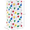 Hallmark Holiday Party Favor and Wrapped Treat Bags (30 Bags: White with Red, Yellow, Blue, Green Christmas Lights) for Christmas, Hanukkah, Classroom Parties, Teacher Gifts, Luminaries, Sack Lunches(Christmas)