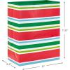 Hallmark Image Arts 11″ Large Christmas Gift Bags (6 Bags Penguins, Stripes, Peppermints) for Kids, Coworkers, Teachers