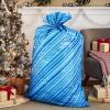 Hallmark Jumbo Plastic Bag(Blue Stripes)