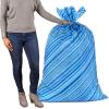 Hallmark Jumbo Plastic Bag(Blue Stripes)
