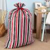 Hallmark Jumbo Plastic Bag(Red and Black Stripes)