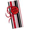 Hallmark Jumbo Plastic Bag(Red and Black Stripes)