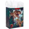 Hallmark Jurassic Park 13″ Large Gift Bag with Tissue Paper (T-Rex, Dinosaurs) for Birthdays, Christmas, Holidays(Jurassic Park)