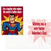 Hallmark Justice League Valentines Day Cards and Mailbox for Kids School Classroom Exchange (1 Box, 32 Valentine Cards, 35 Stickers, 1 Teacher Card)(Justice League)