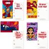 Hallmark Justice League Valentines Day Cards and Mailbox for Kids School Classroom Exchange (1 Box, 32 Valentine Cards, 35 Stickers, 1 Teacher Card)(Justice League)