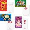 Hallmark Justice League Valentines Day Cards and Mailbox for Kids School Classroom Exchange (1 Box, 32 Valentine Cards, 35 Stickers, 1 Teacher Card)(Pokemon)