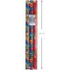 Hallmark Justice League Wrapping Paper Bundle with Cut Lines on Reverse (3 Rolls – 60 sq. ft. ttl) Wonder Woman, Batman, Superman, Flash, Green Lantern(Justice League)