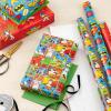 Hallmark Justice League Wrapping Paper Bundle with Cut Lines on Reverse (3 Rolls – 60 sq. ft. ttl) Wonder Woman, Batman, Superman, Flash, Green Lantern(Justice League)